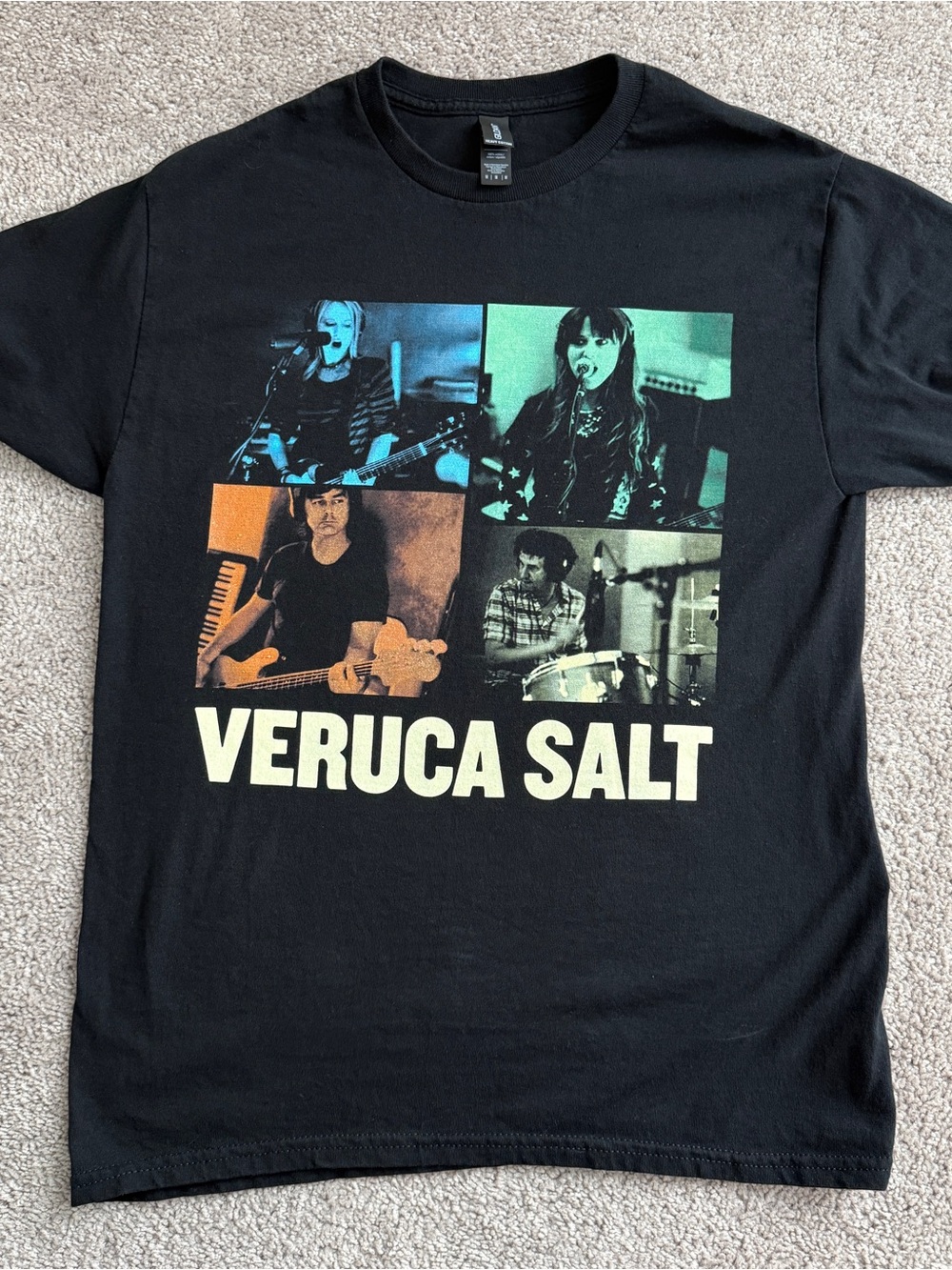 Veruca Salt Alternative Rock Band Photo Graphic T-Shirt Black Medium 20”